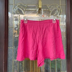 Urban Outfitters Pink High Waisted Rayon Short Shorts